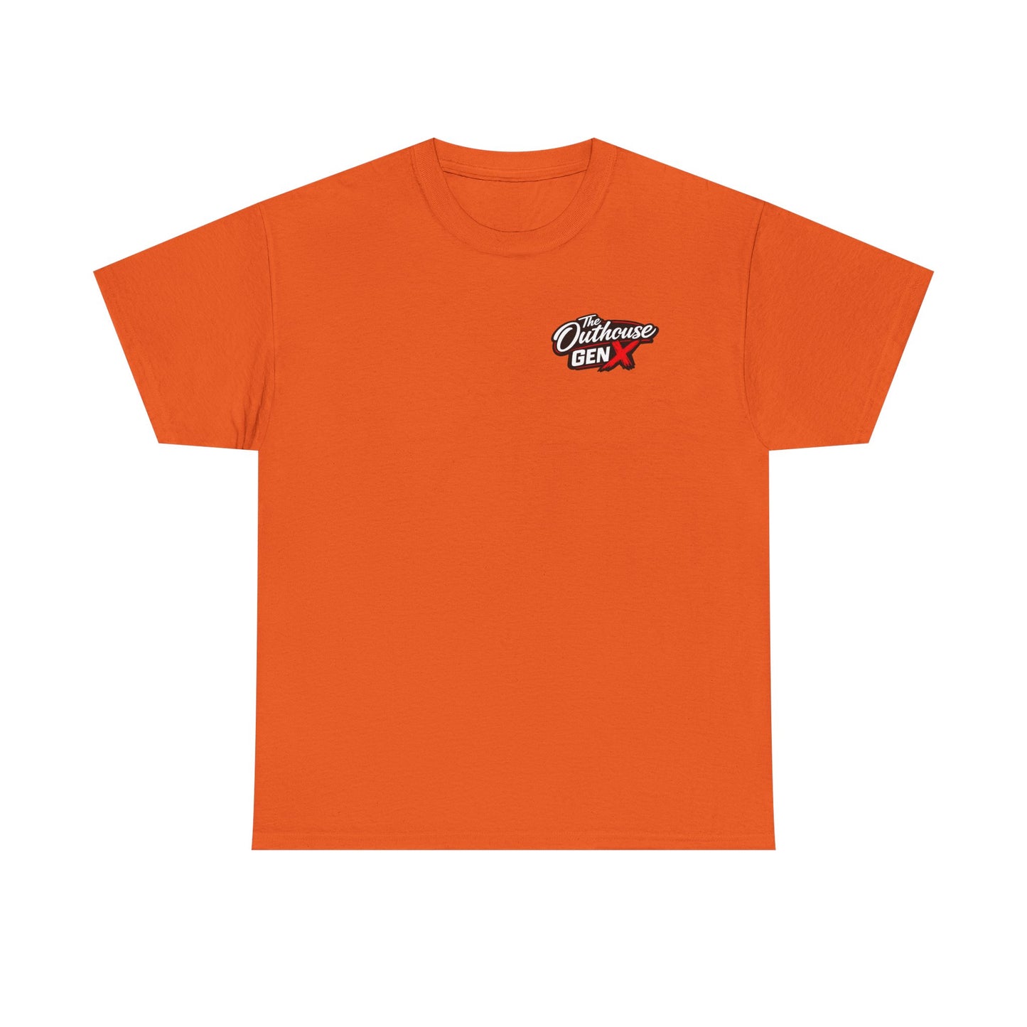 The Outhouse Gen X Tee — Retro Campfire Nostalgia Graphic T-Shirt