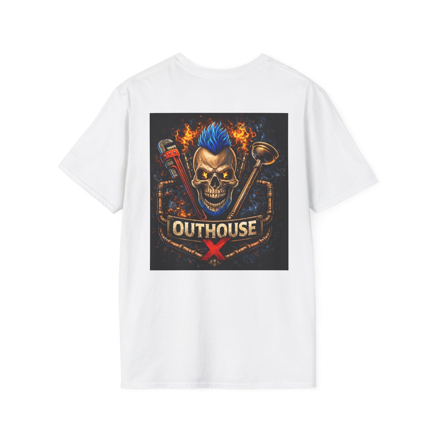 Outhouse X Skull Plumbing T-Shirt