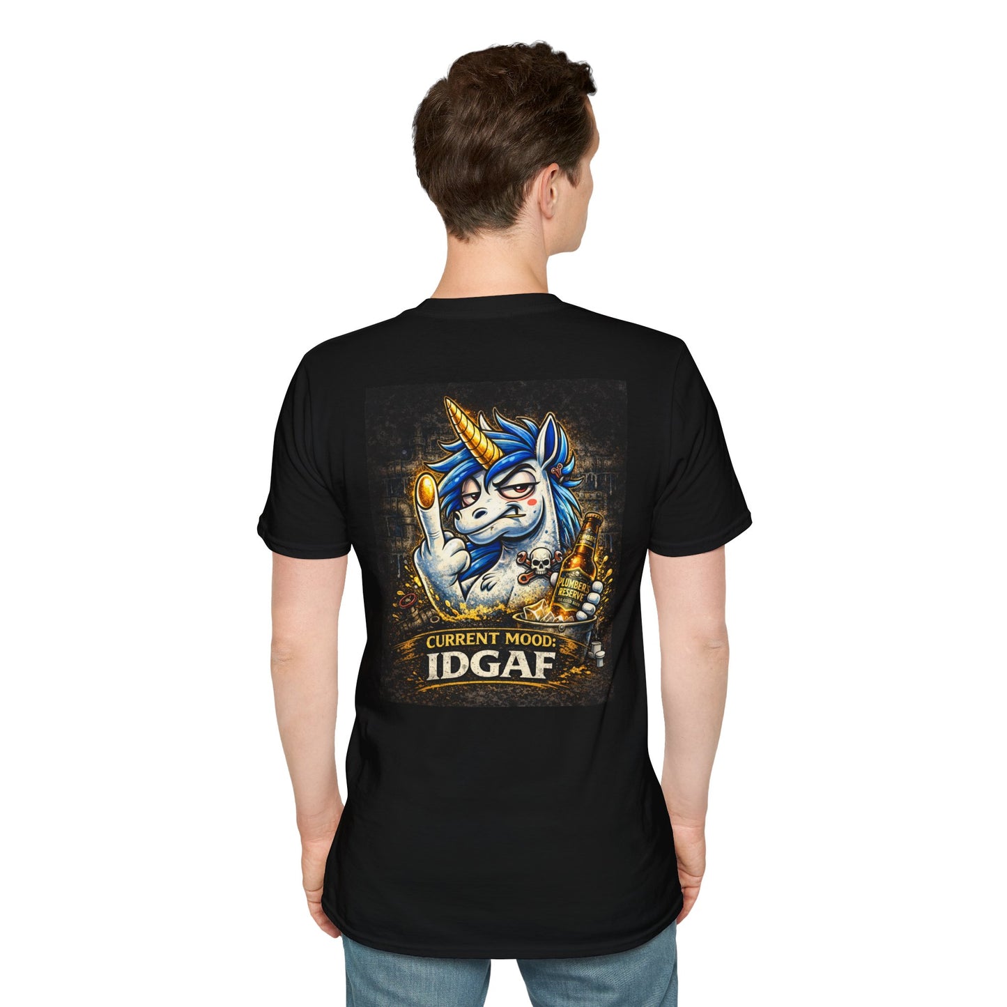 T-Shirt — 'I Have 3 Moods' Funny Unicorn Graphic Tee