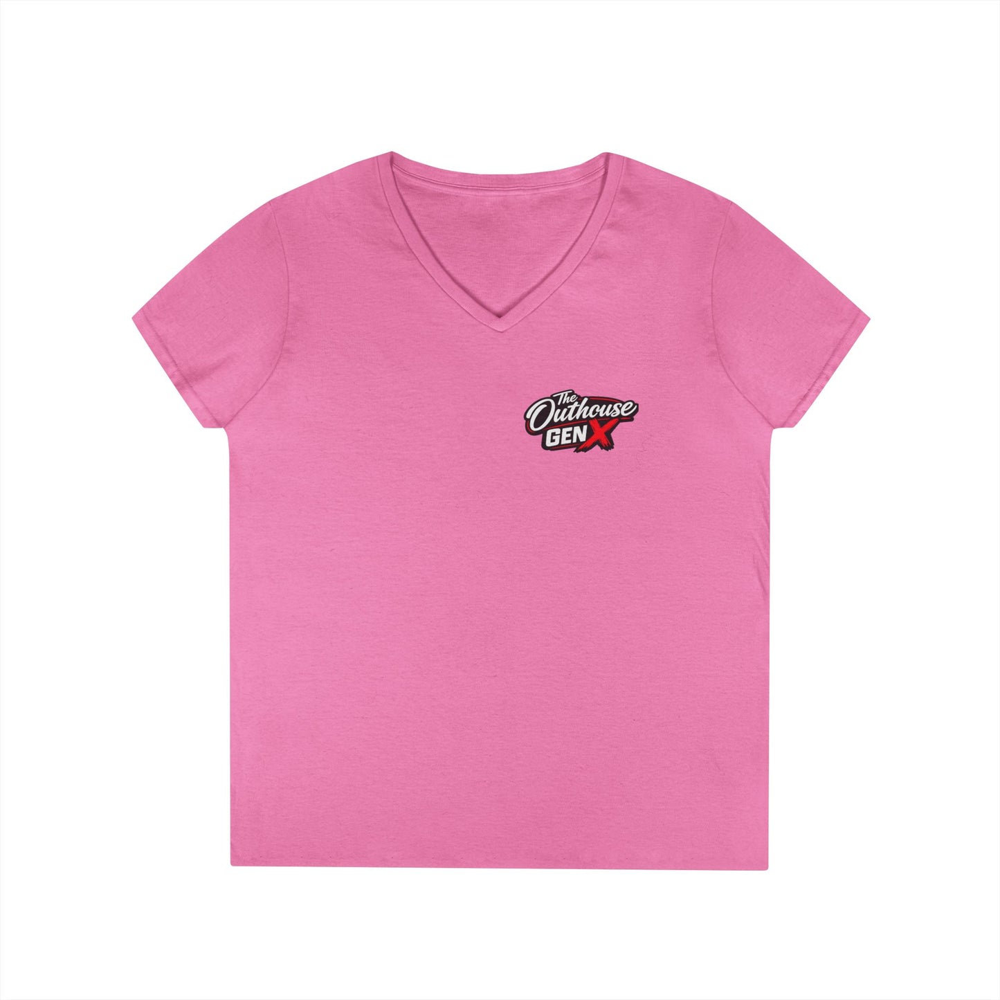 Gen X 'Raised on Hose Water' Ladies' V-Neck T-Shirt