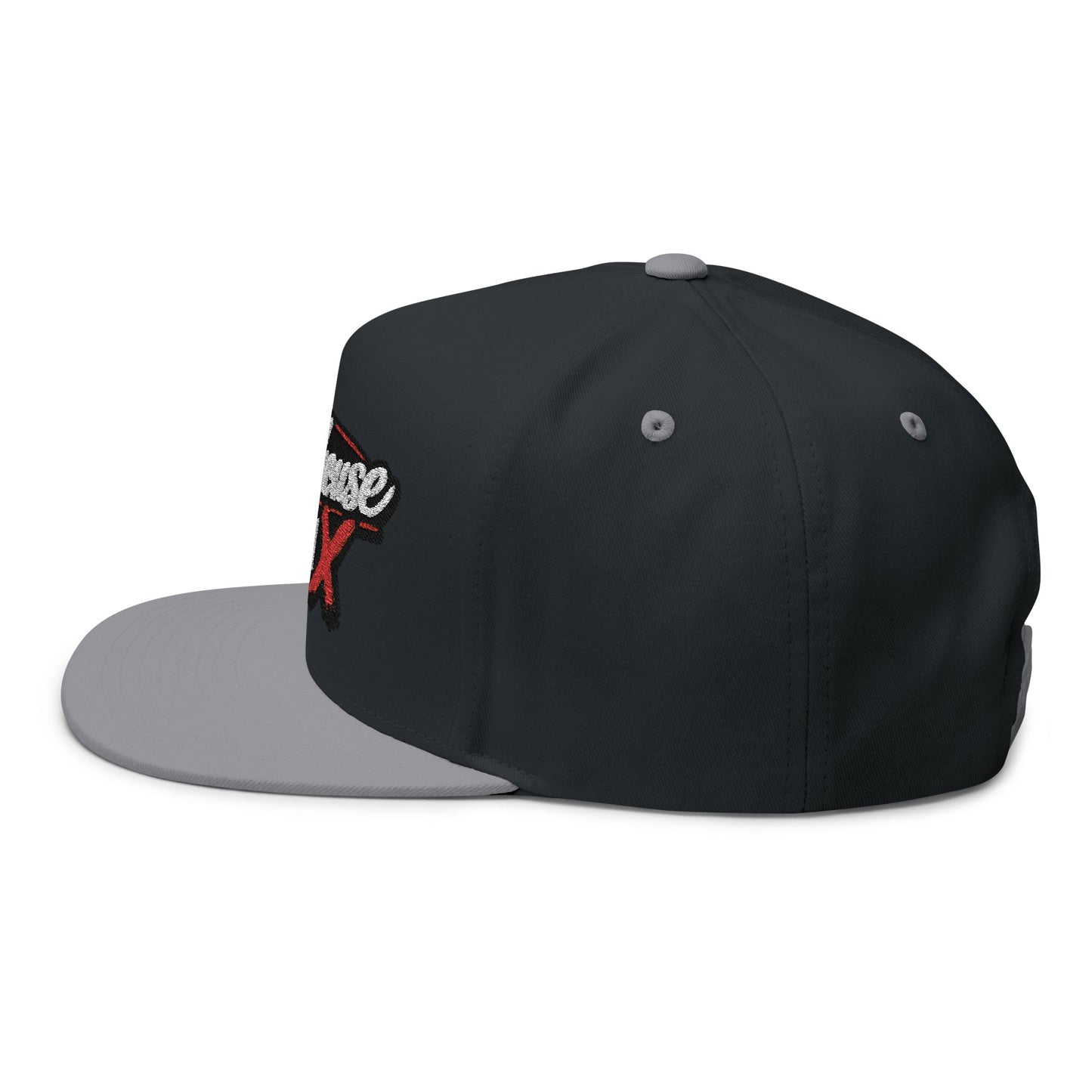 Flat Bill Cap — "The Outhouse Gen X" Embroidered Snapback