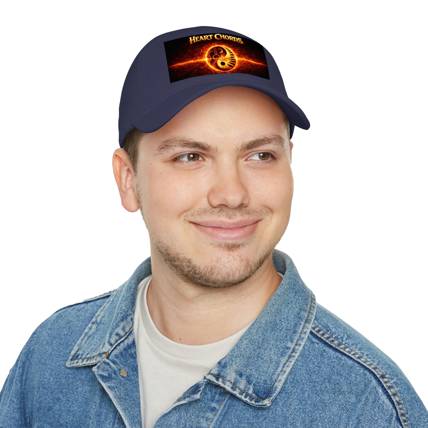 Heart Chords Baseball Cap — Fiery Yin Yang Music Logo