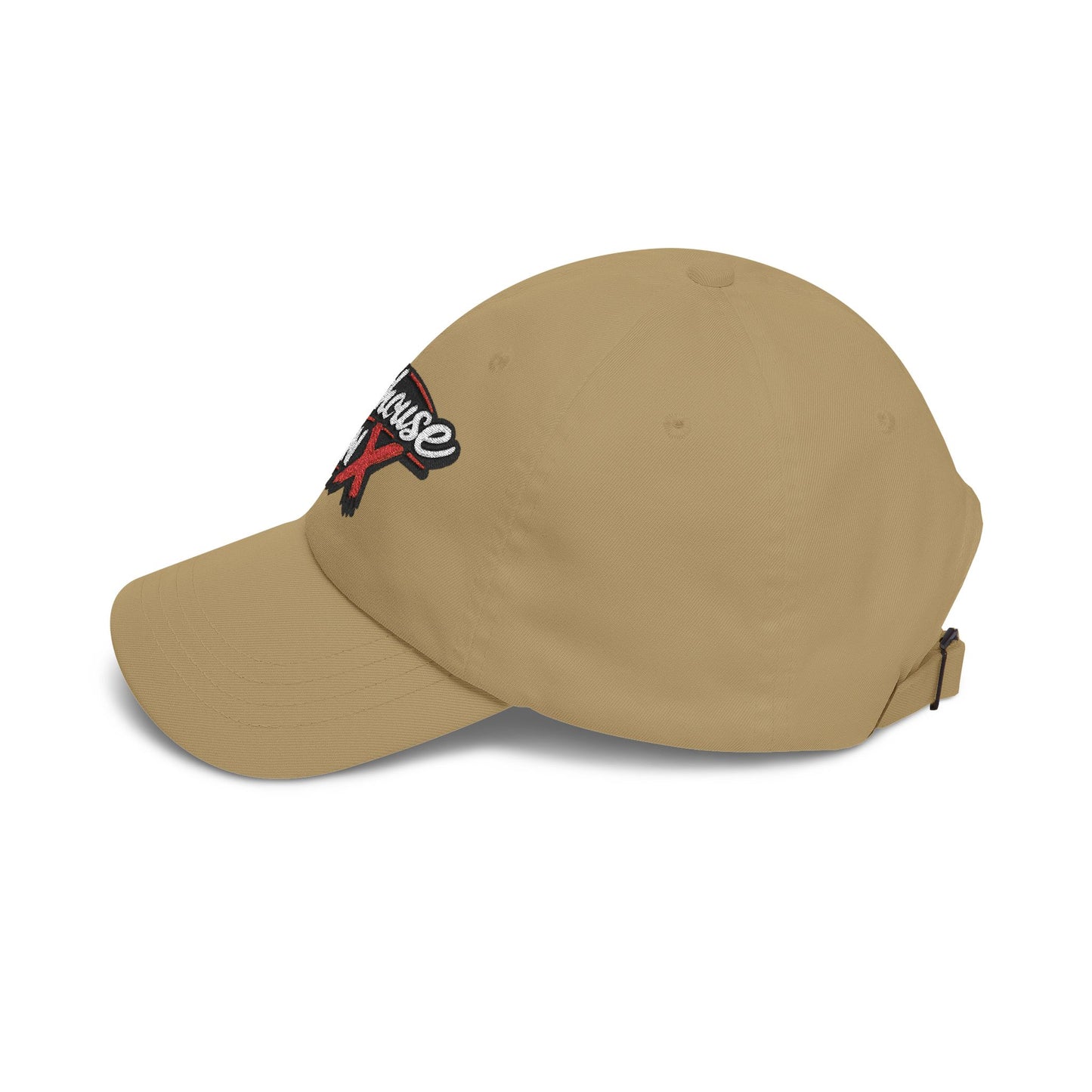 Outhouse Gen‑X Dad Cap — Bold Red X Logo Hat