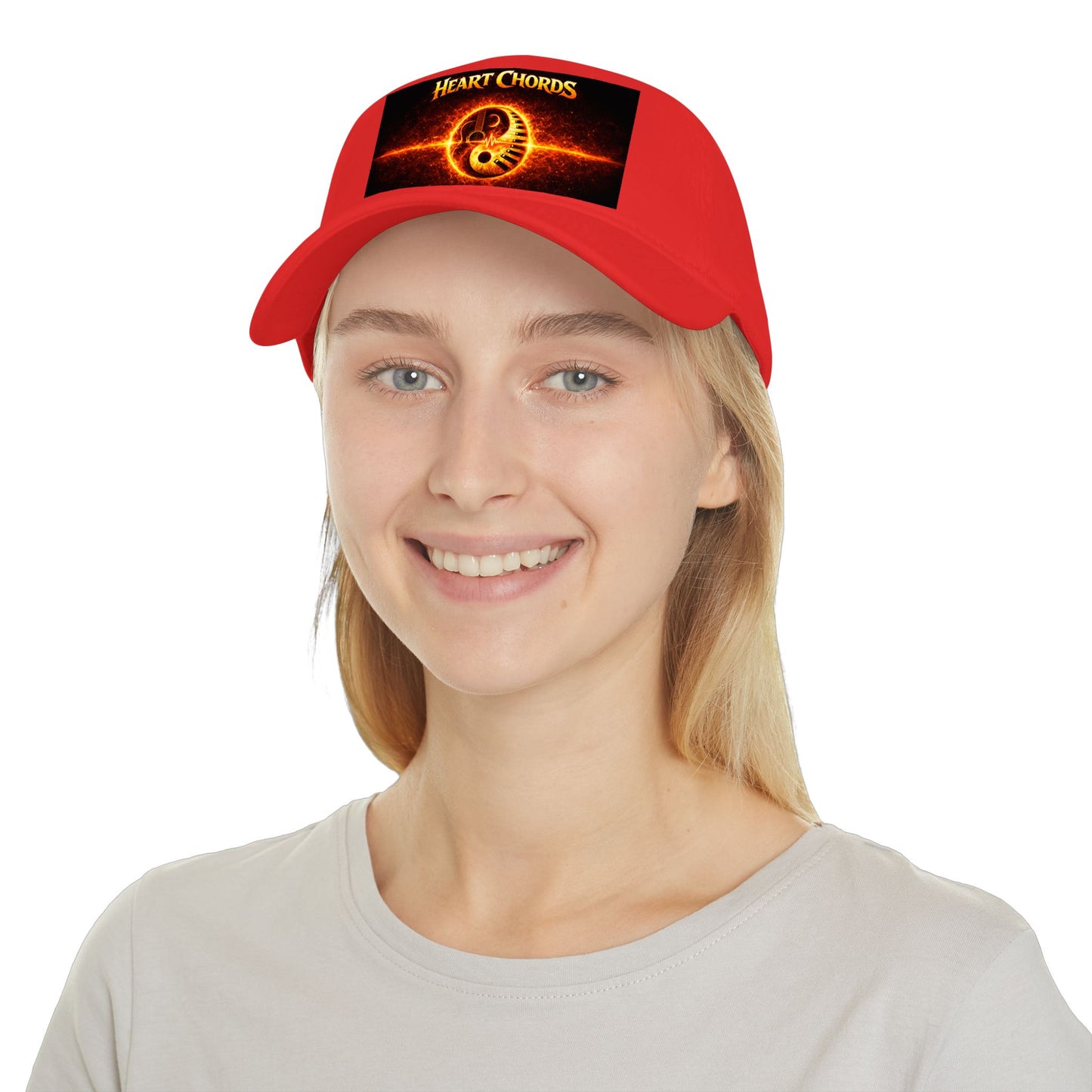 Heart Chords Baseball Cap — Fiery Yin Yang Music Logo