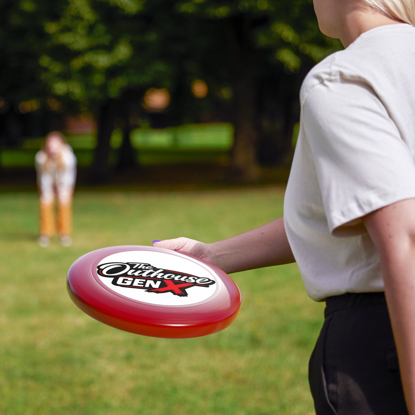 Frisbee — 'The Outhouse Gen X' Logo Flying Disc