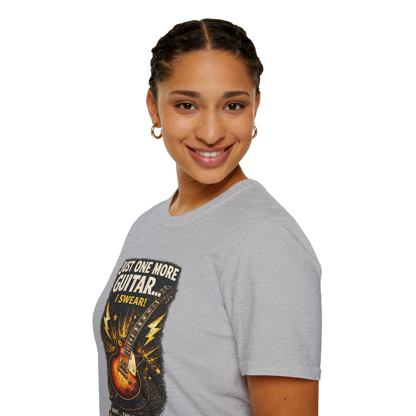 Guitar Lover T‑Shirt — "Just One More Guitar, I Lost Count" Retro Electric Guitar Tee