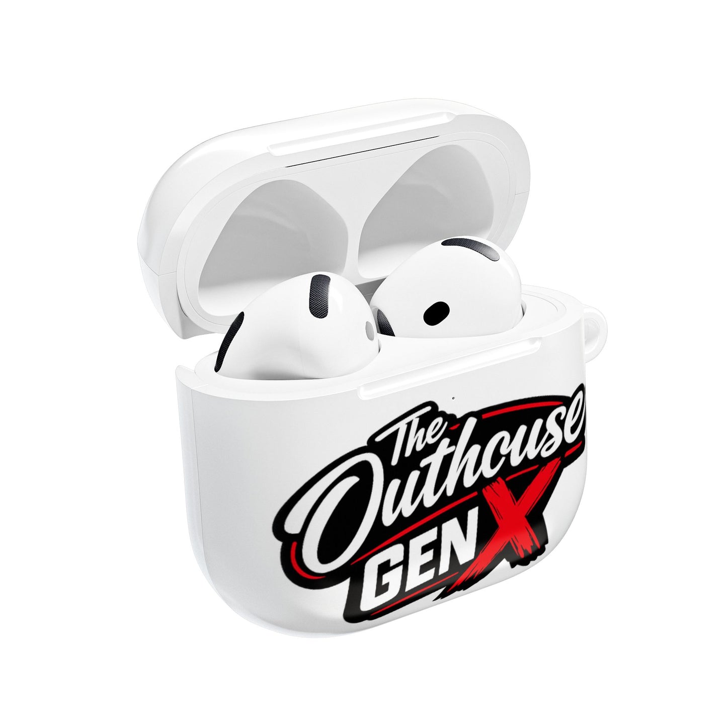 Gen X Outhouse AirPod Case – Retro Logo Protective Earbud Cover
