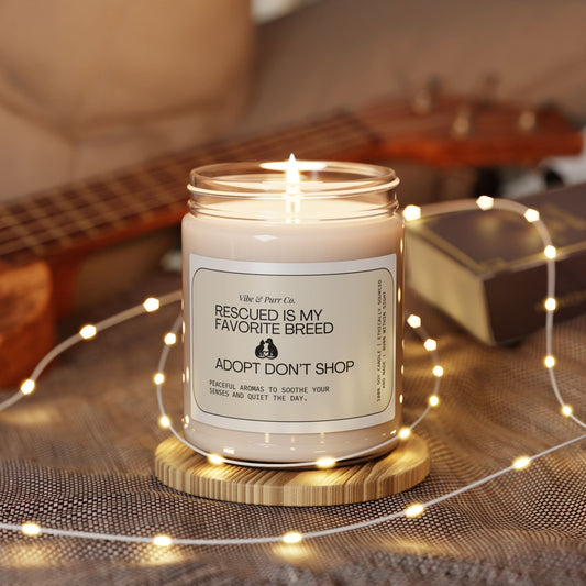 Adopt Don’t Shop Soy Candle — 9oz Scented Candle for Animal Rescue Support
