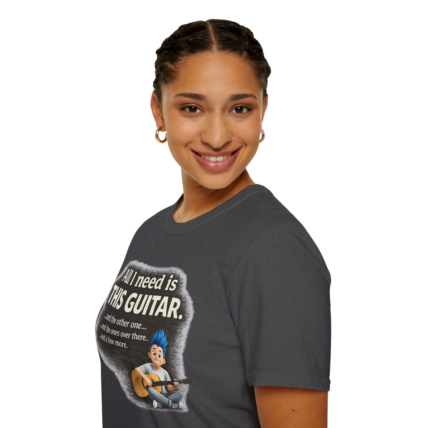 Guitar Lover T-Shirt — "All I Need Is This Guitar" Graphic Tee