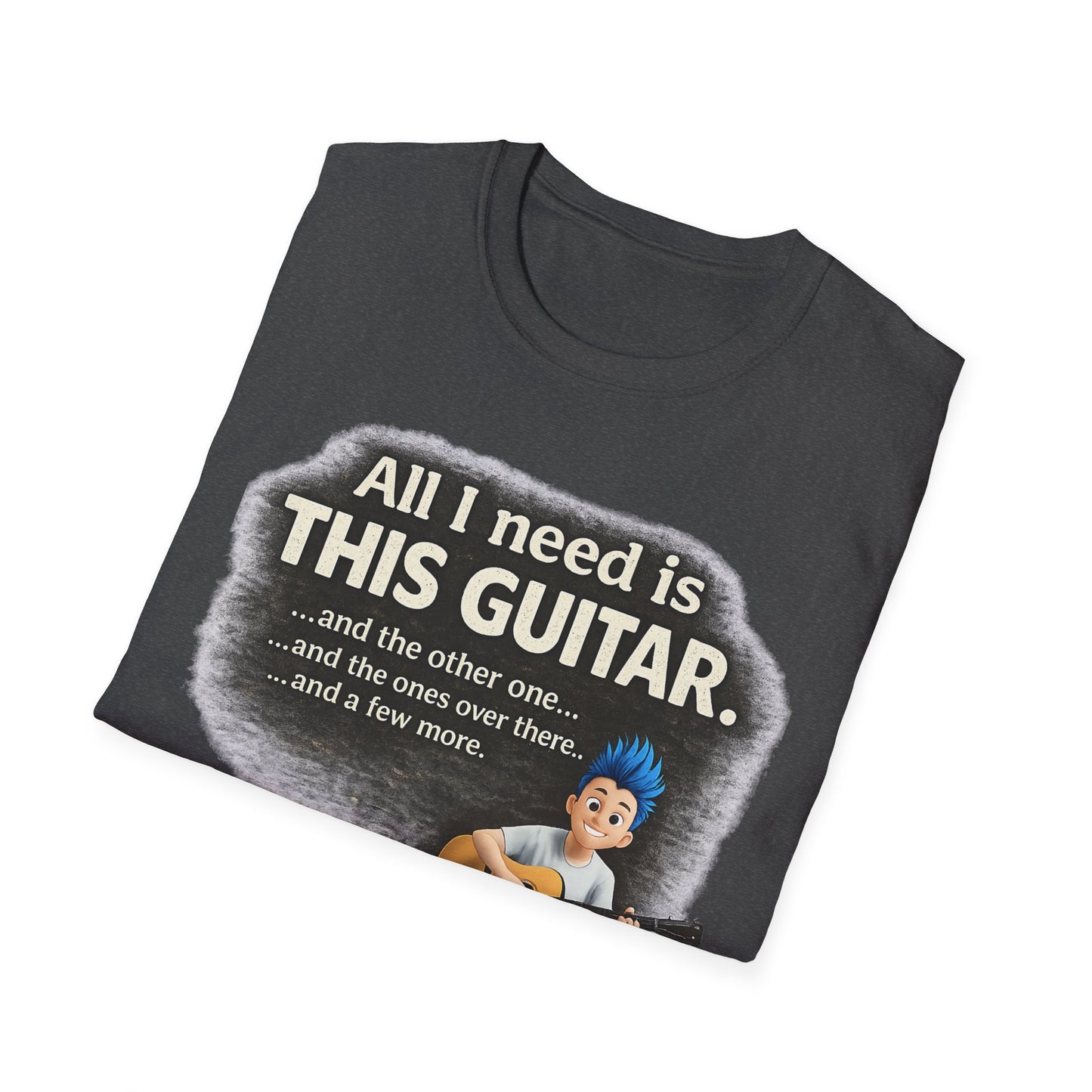 Guitar Lover T-Shirt — "All I Need Is This Guitar" Graphic Tee