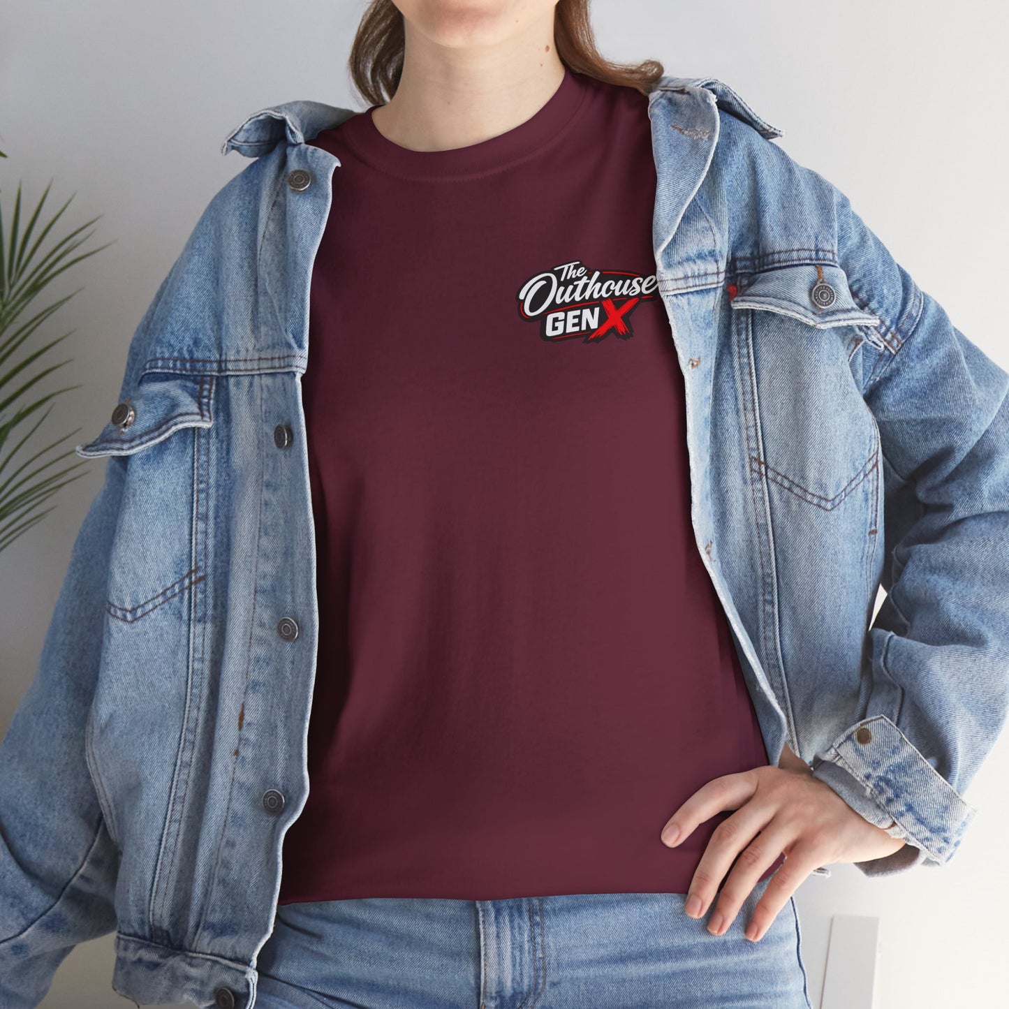 The Outhouse Gen X Tee — Retro Campfire Nostalgia Graphic T-Shirt