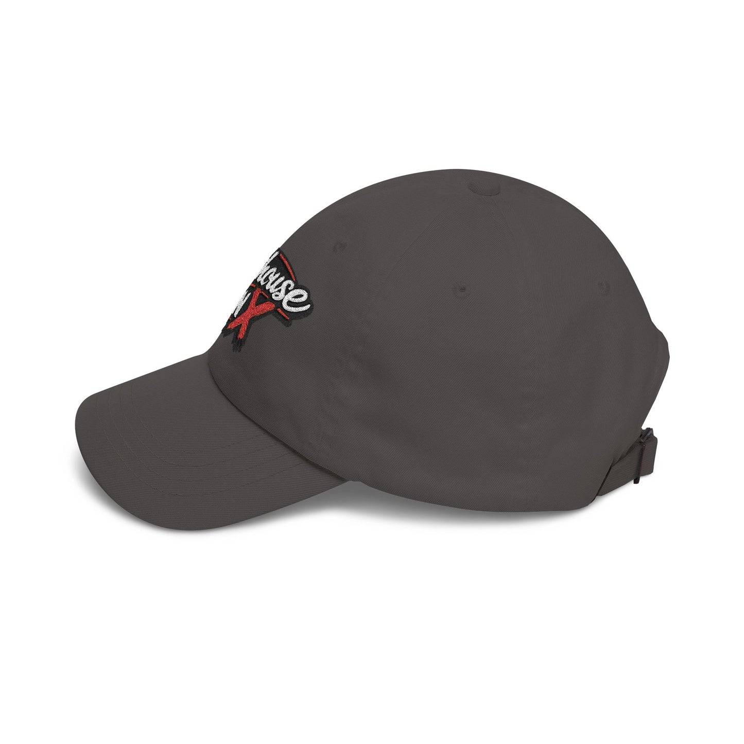 Outhouse Gen‑X Dad Cap — Bold Red X Logo Hat