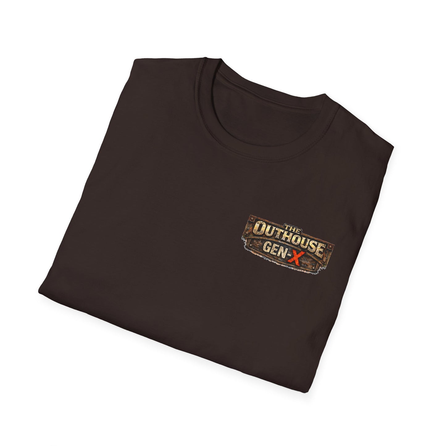 The Outhouse Cold Beer T-Shirt — Gen‑X Garage Hangout Graphic Tee