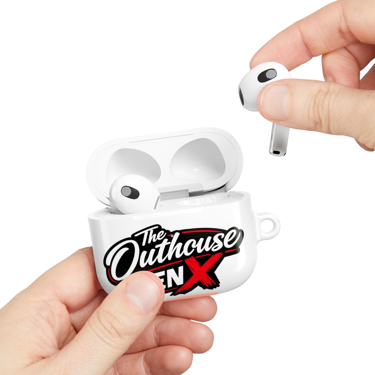 Gen X Outhouse AirPod Case – Retro Logo Protective Earbud Cover