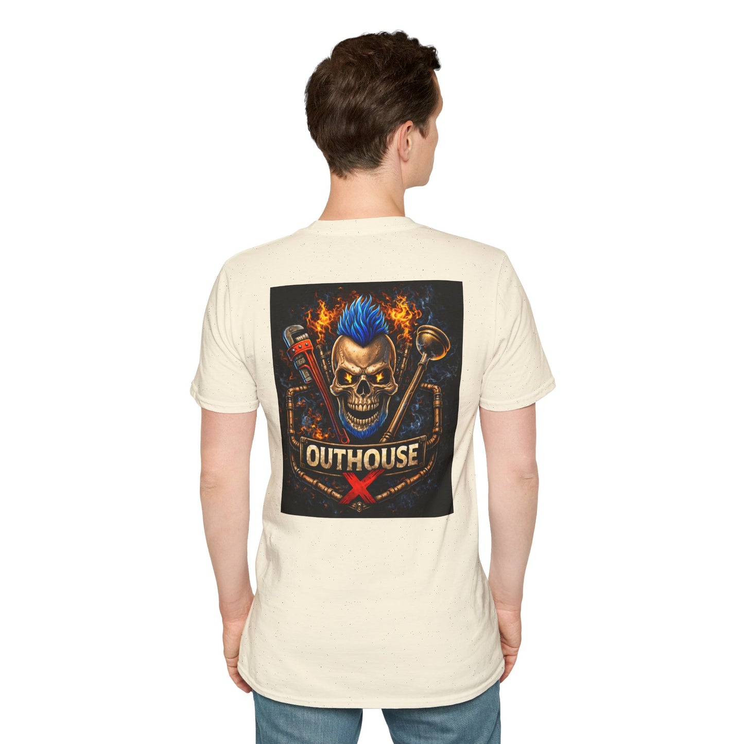 Outhouse X Skull Plumbing T-Shirt