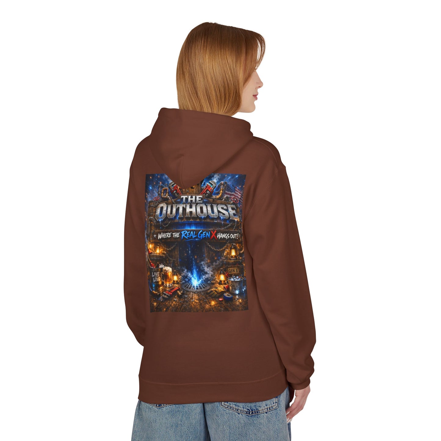 Hoodie — "The Outhouse" Fantasy Gaming Crew Pullover