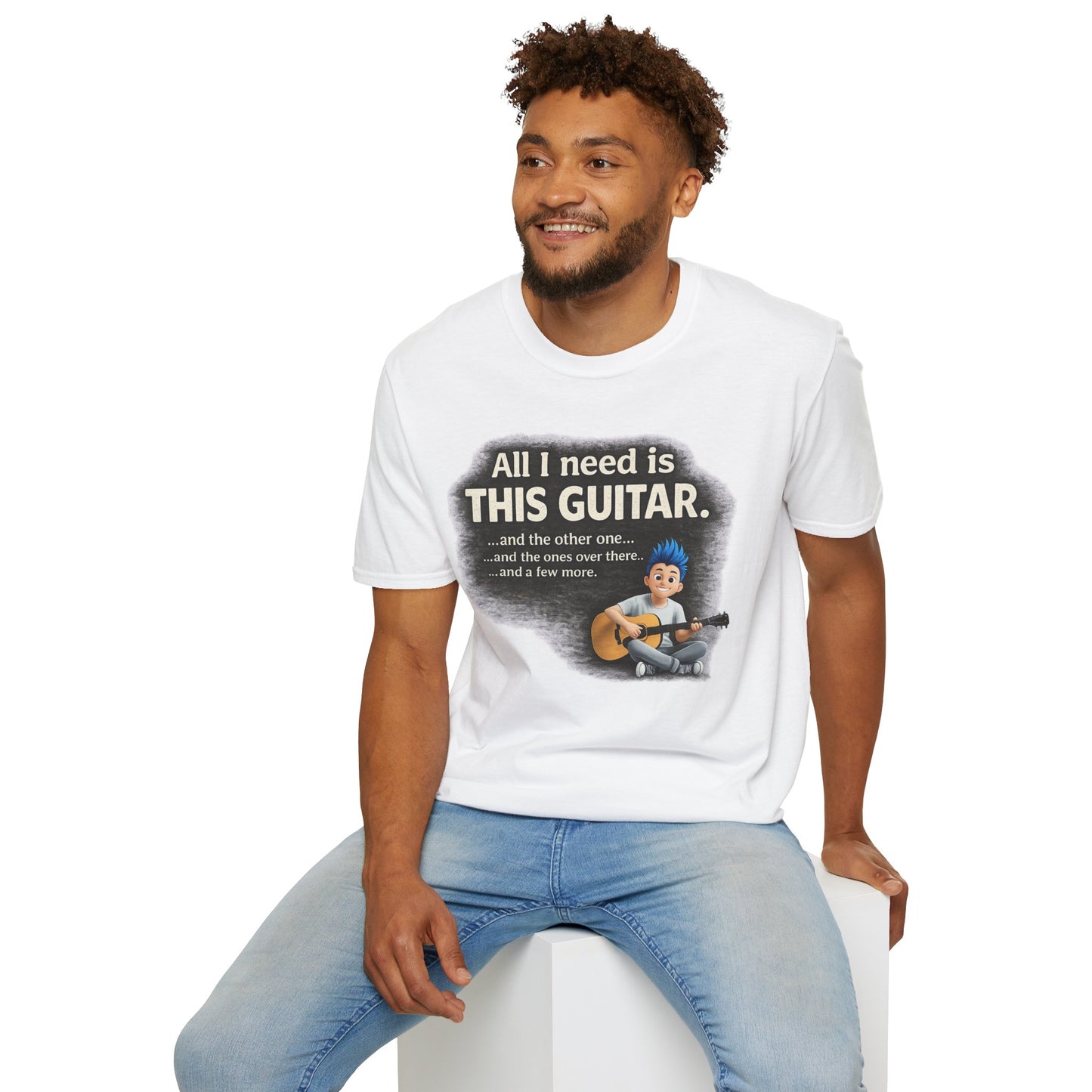 Guitar Lover T-Shirt — "All I Need Is This Guitar" Graphic Tee