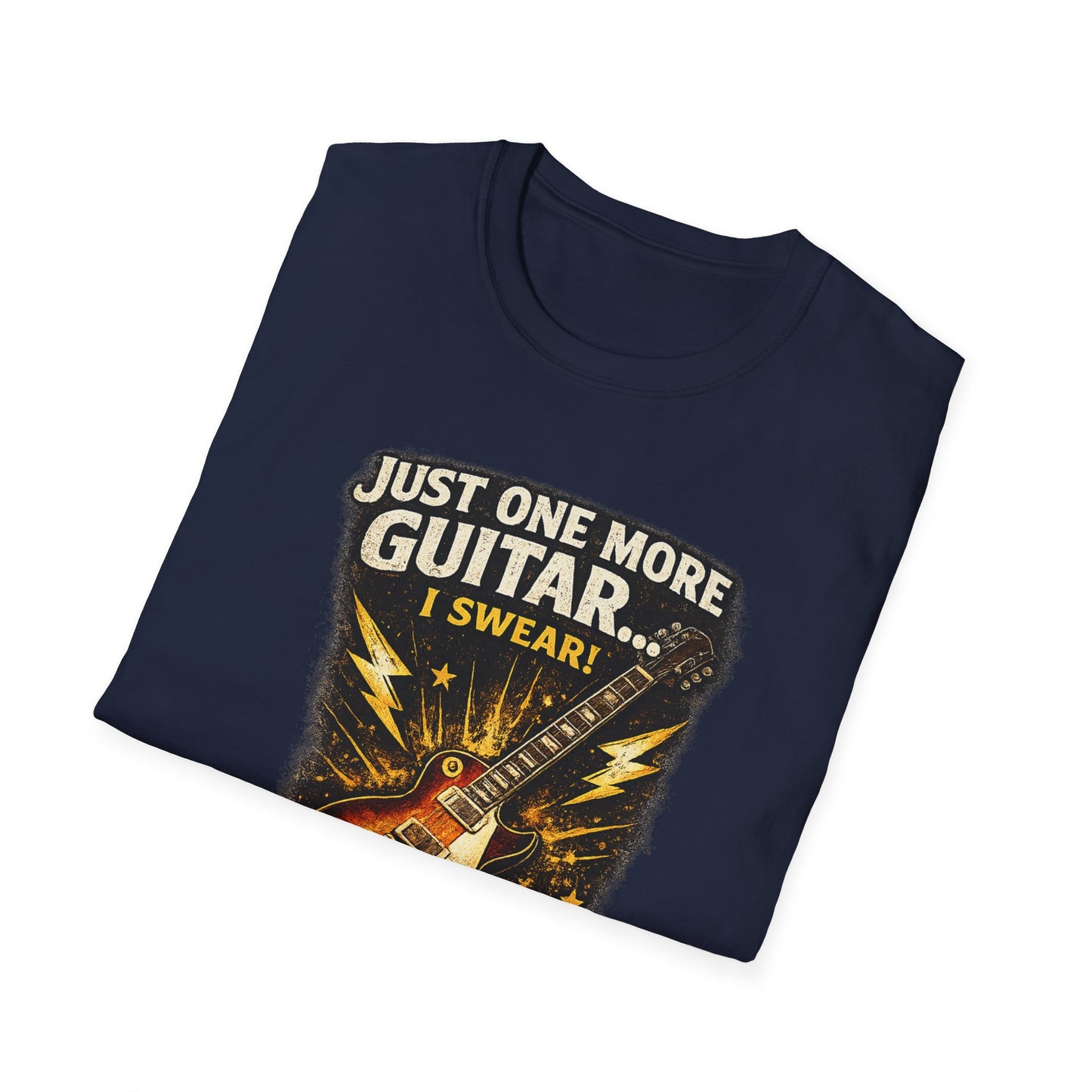 Guitar Lover T‑Shirt — "Just One More Guitar, I Lost Count" Retro Electric Guitar Tee