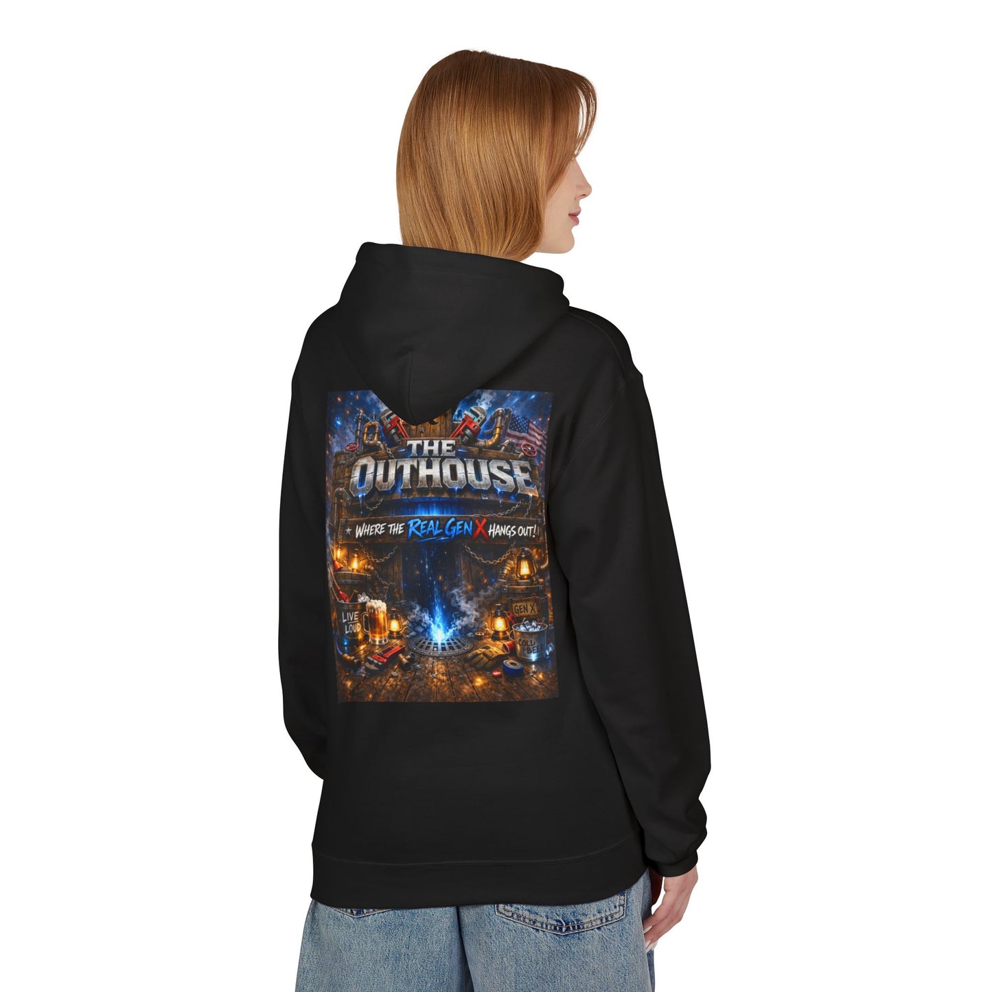 Hoodie — "The Outhouse" Fantasy Gaming Crew Pullover
