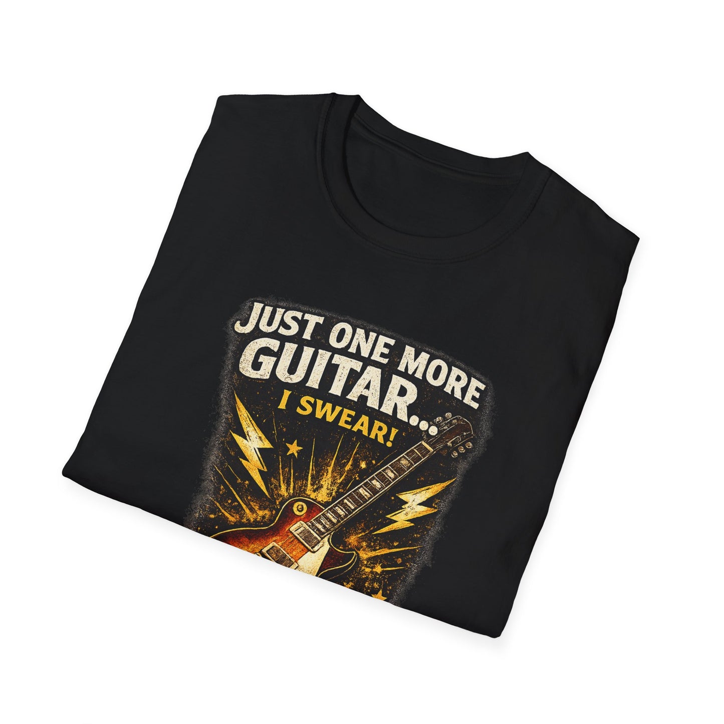 Guitar Lover T‑Shirt — "Just One More Guitar, I Lost Count" Retro Electric Guitar Tee