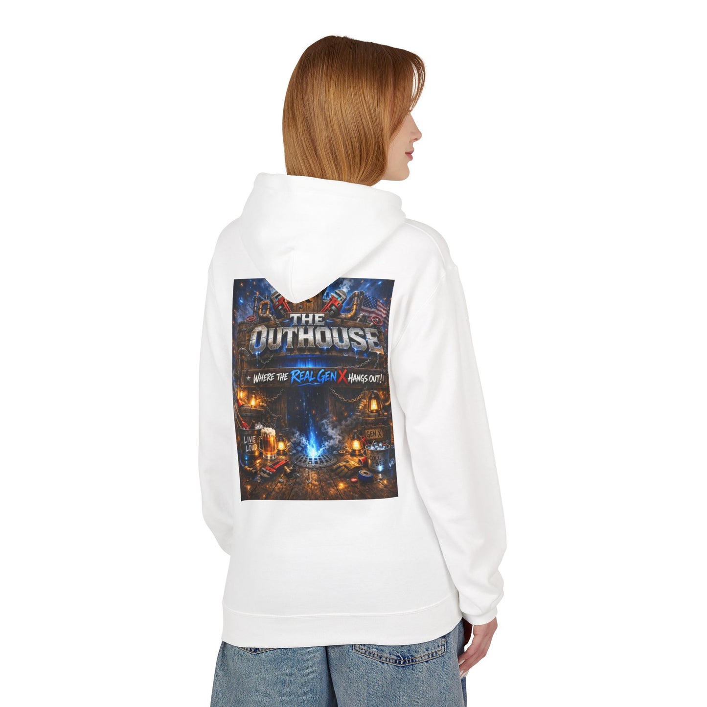 Hoodie — "The Outhouse" Fantasy Gaming Crew Pullover