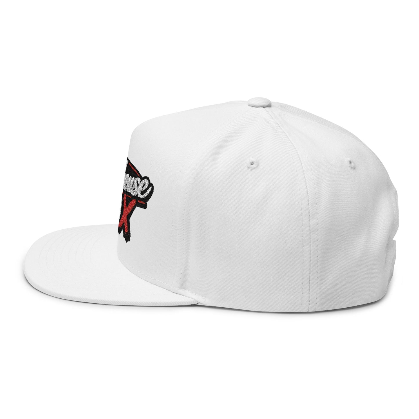 Flat Bill Cap — "The Outhouse Gen X" Embroidered Snapback