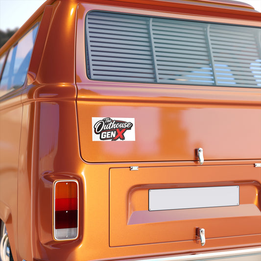 Bumper Sticker — “The Outhouse Gen X” Retro Car Decal