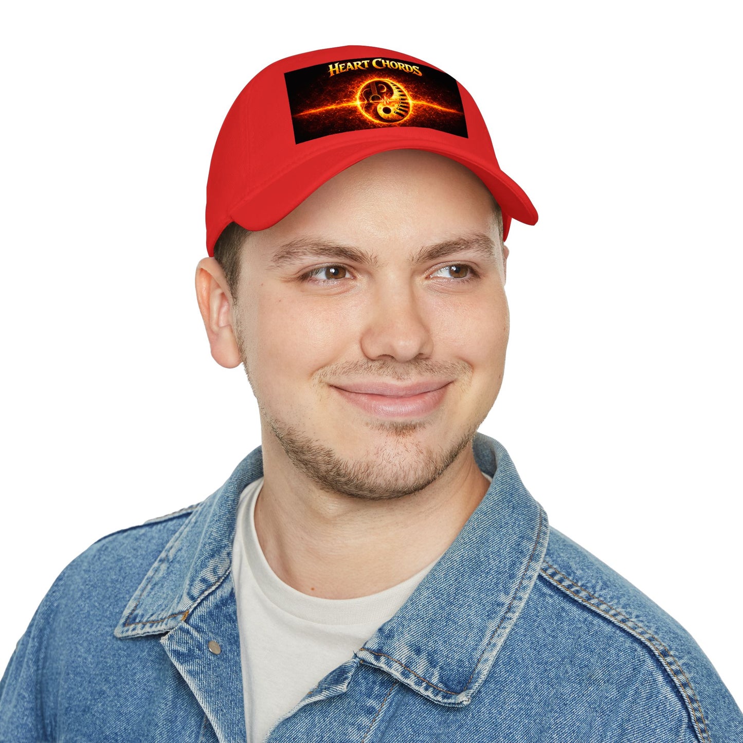 Heart Chords Baseball Cap — Fiery Yin Yang Music Logo