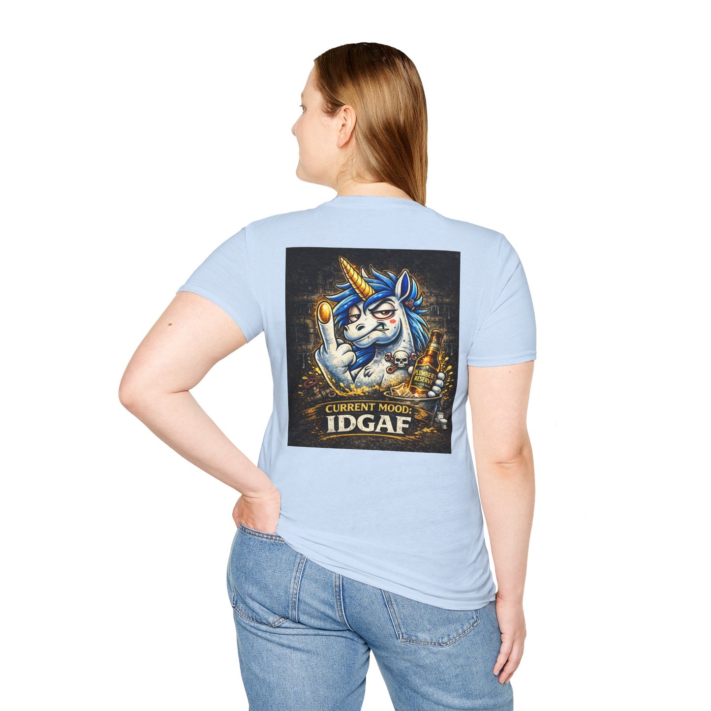 T-Shirt — 'I Have 3 Moods' Funny Unicorn Graphic Tee