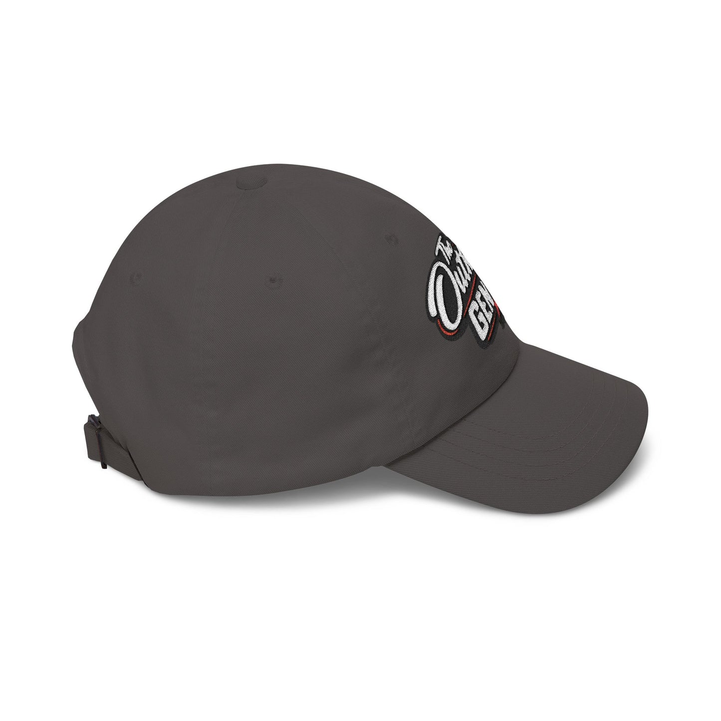 Outhouse Gen‑X Dad Cap — Bold Red X Logo Hat