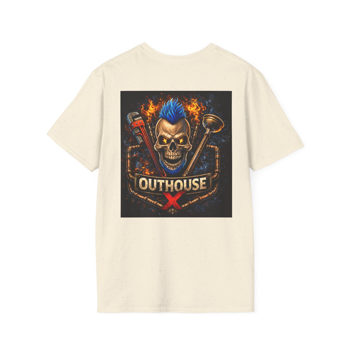 Outhouse X Skull Plumbing T-Shirt