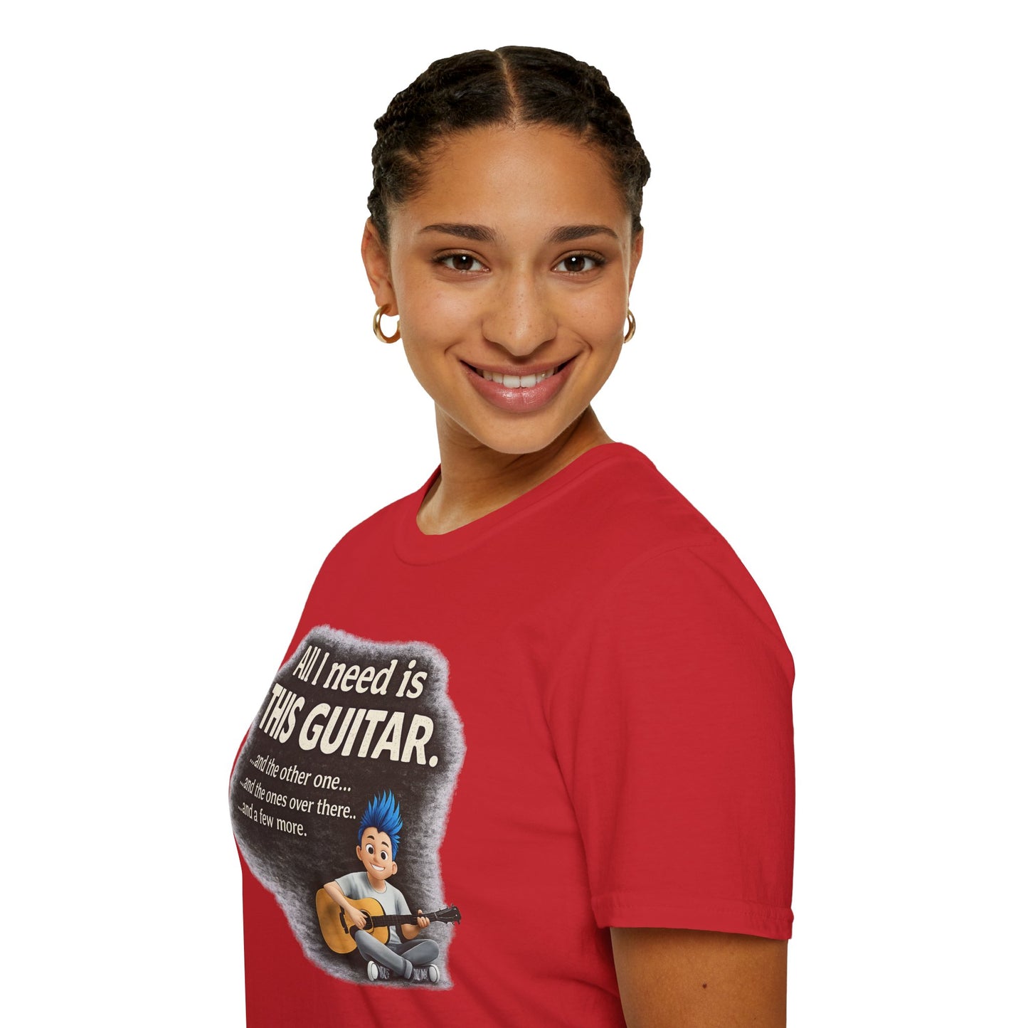 Guitar Lover T-Shirt — "All I Need Is This Guitar" Graphic Tee