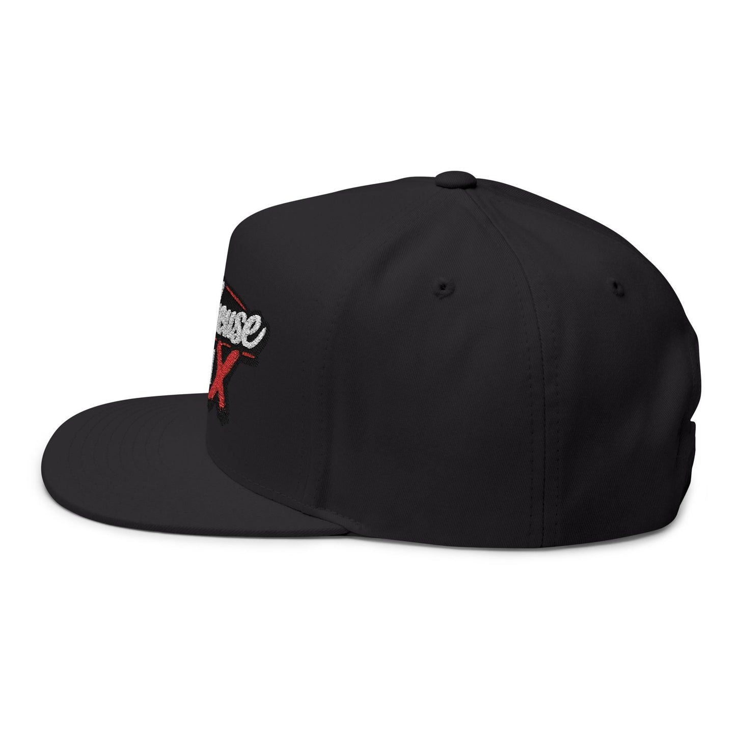 Flat Bill Cap — "The Outhouse Gen X" Embroidered Snapback