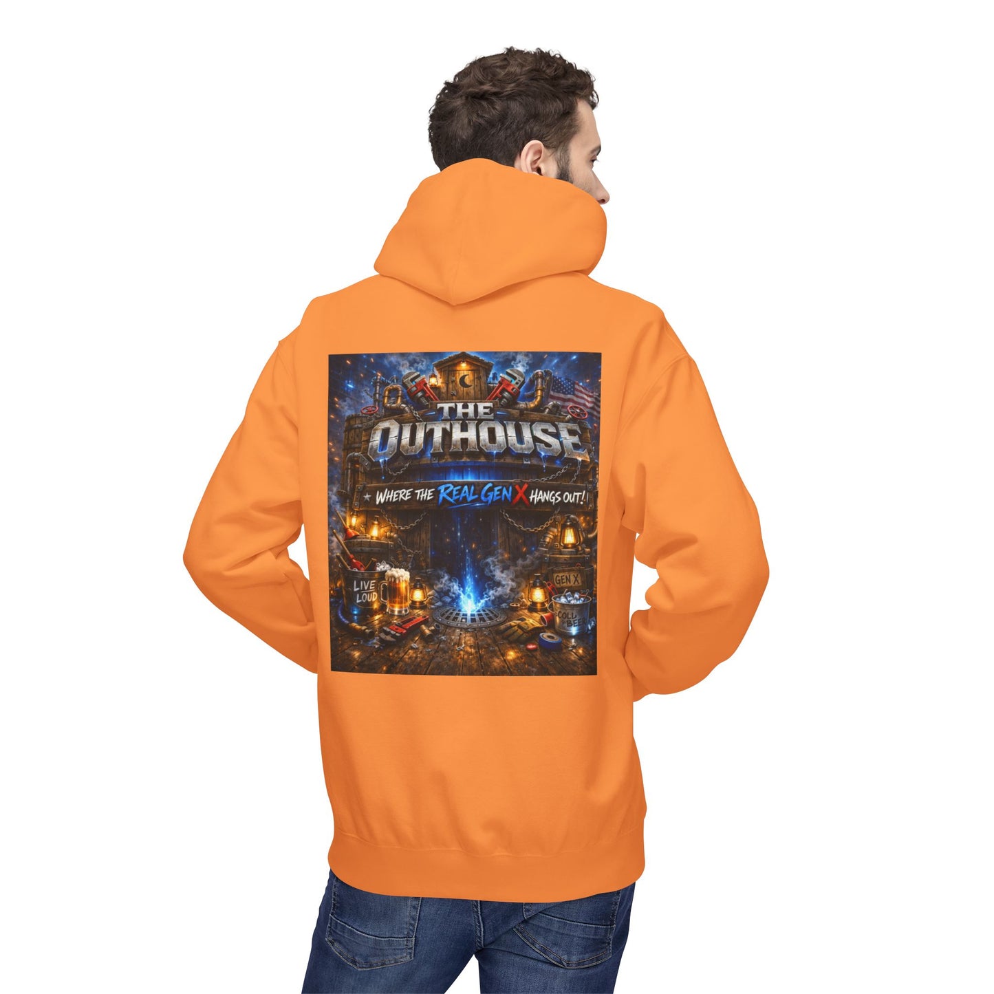 Hoodie — "The Outhouse" Fantasy Gaming Crew Pullover