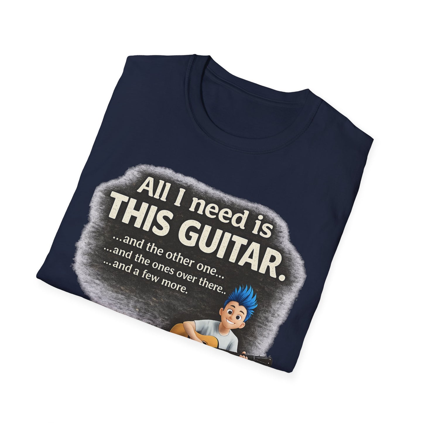 Guitar Lover T-Shirt — "All I Need Is This Guitar" Graphic Tee