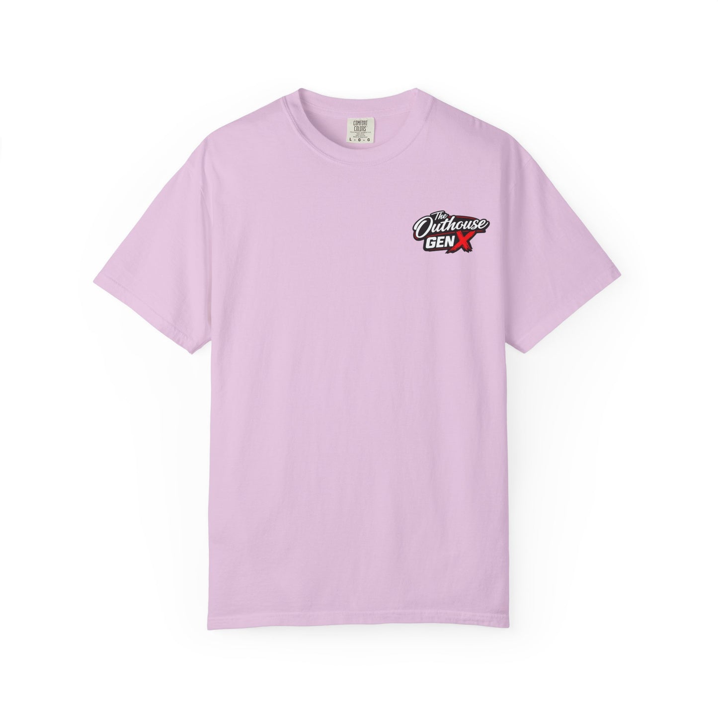 Outhouse Gen X Graphic T-Shirt — Vintage Campfire Adventure Back Print