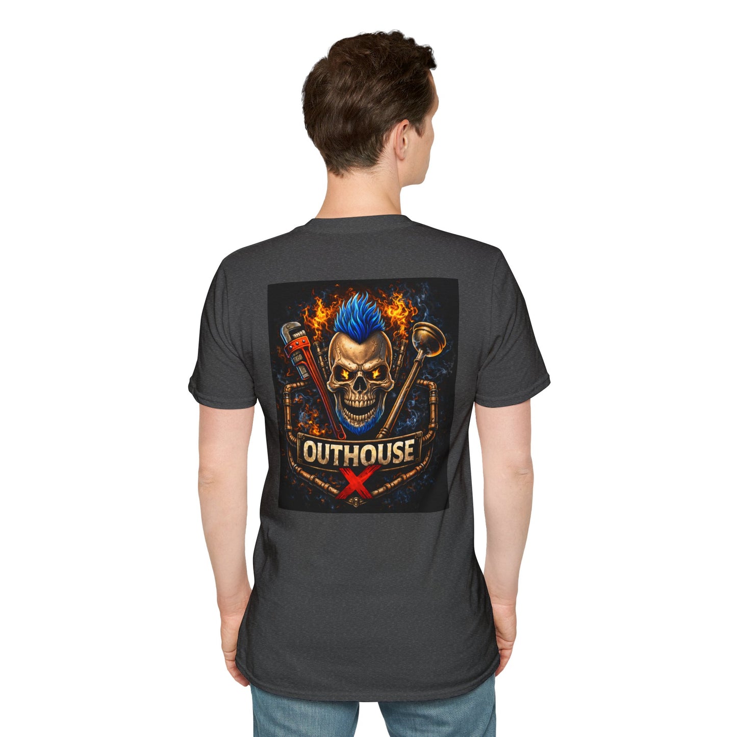 Outhouse X Skull Plumbing T-Shirt