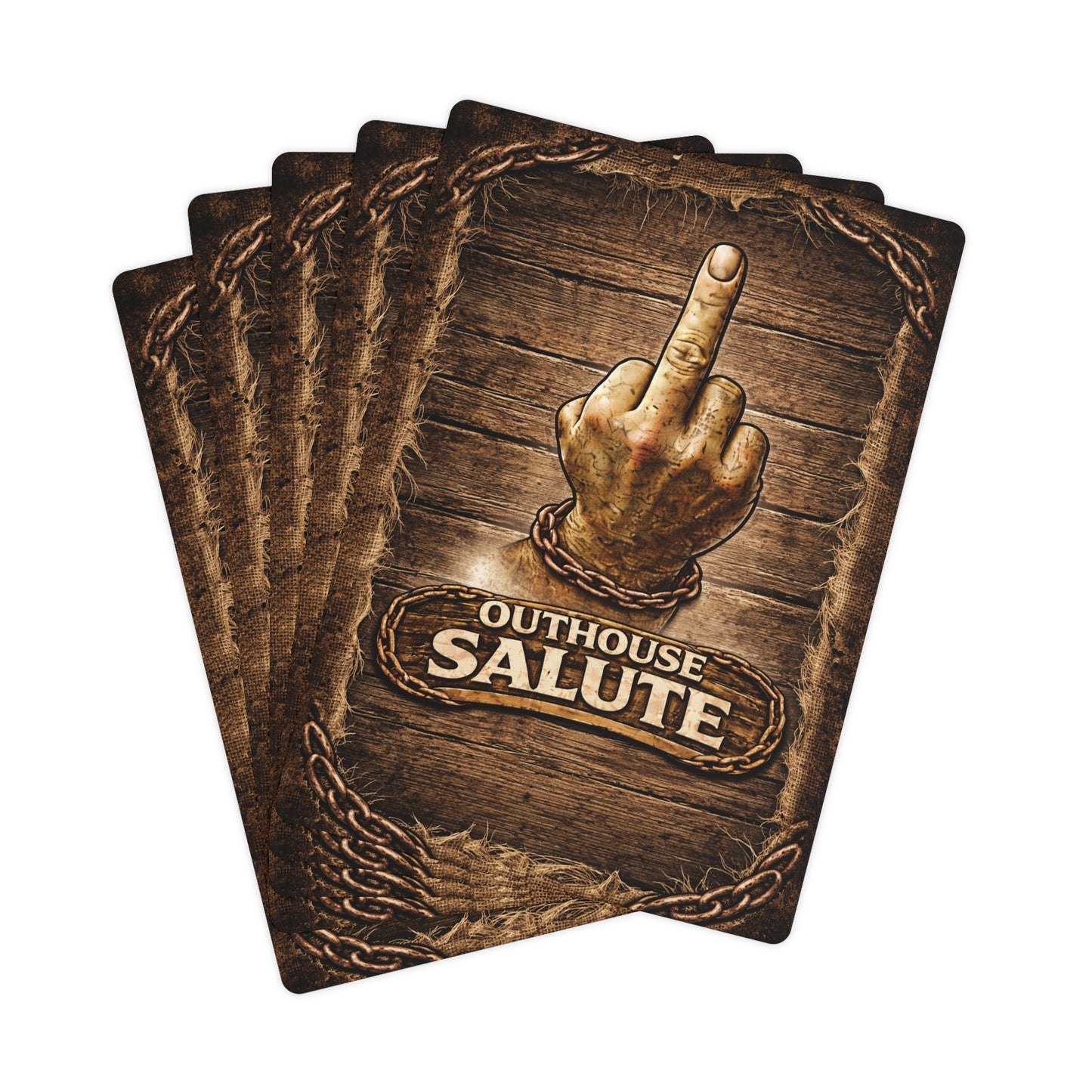 💥OUTHOUSE SALUTE™ POKER CARDS