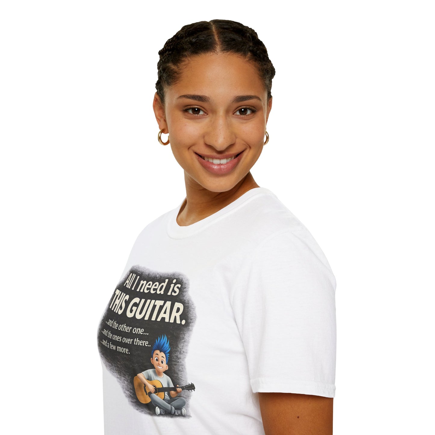 Guitar Lover T-Shirt — "All I Need Is This Guitar" Graphic Tee