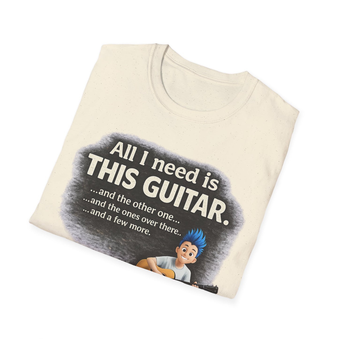 Guitar Lover T-Shirt — "All I Need Is This Guitar" Graphic Tee