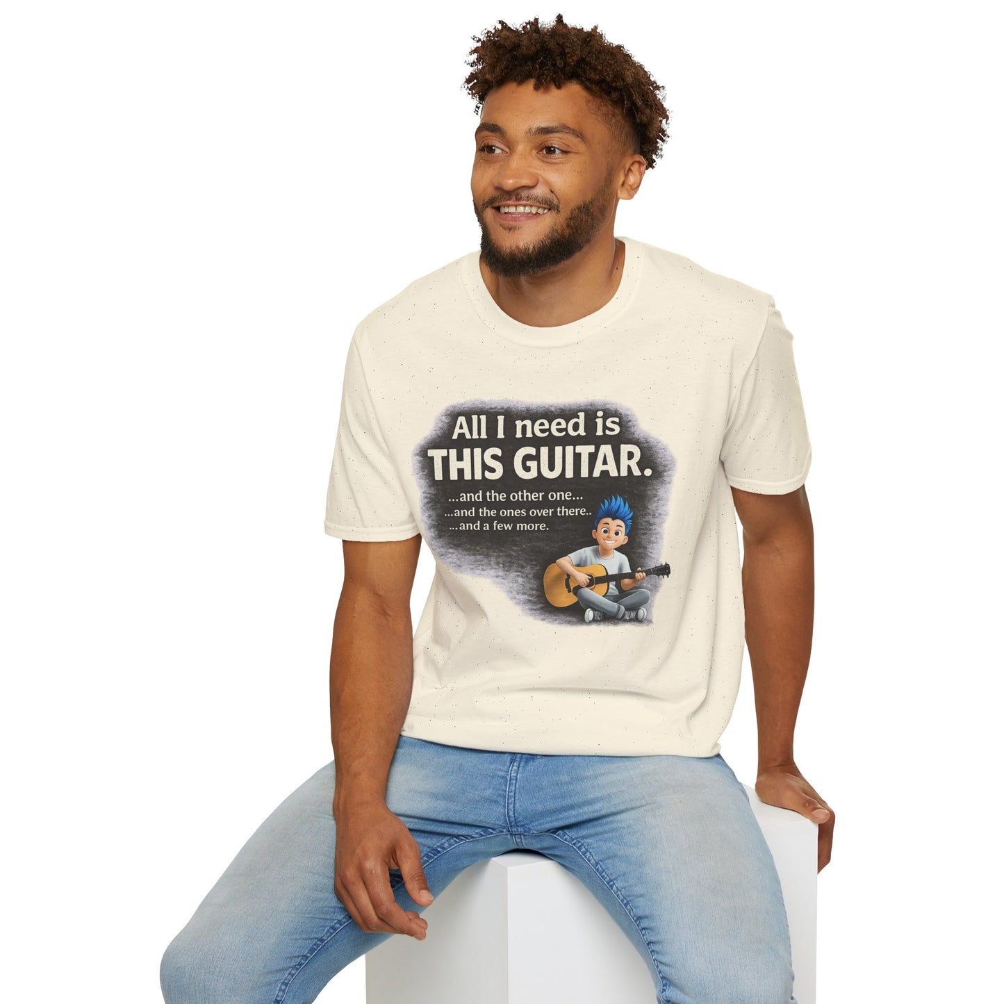 Guitar Lover T-Shirt — "All I Need Is This Guitar" Graphic Tee