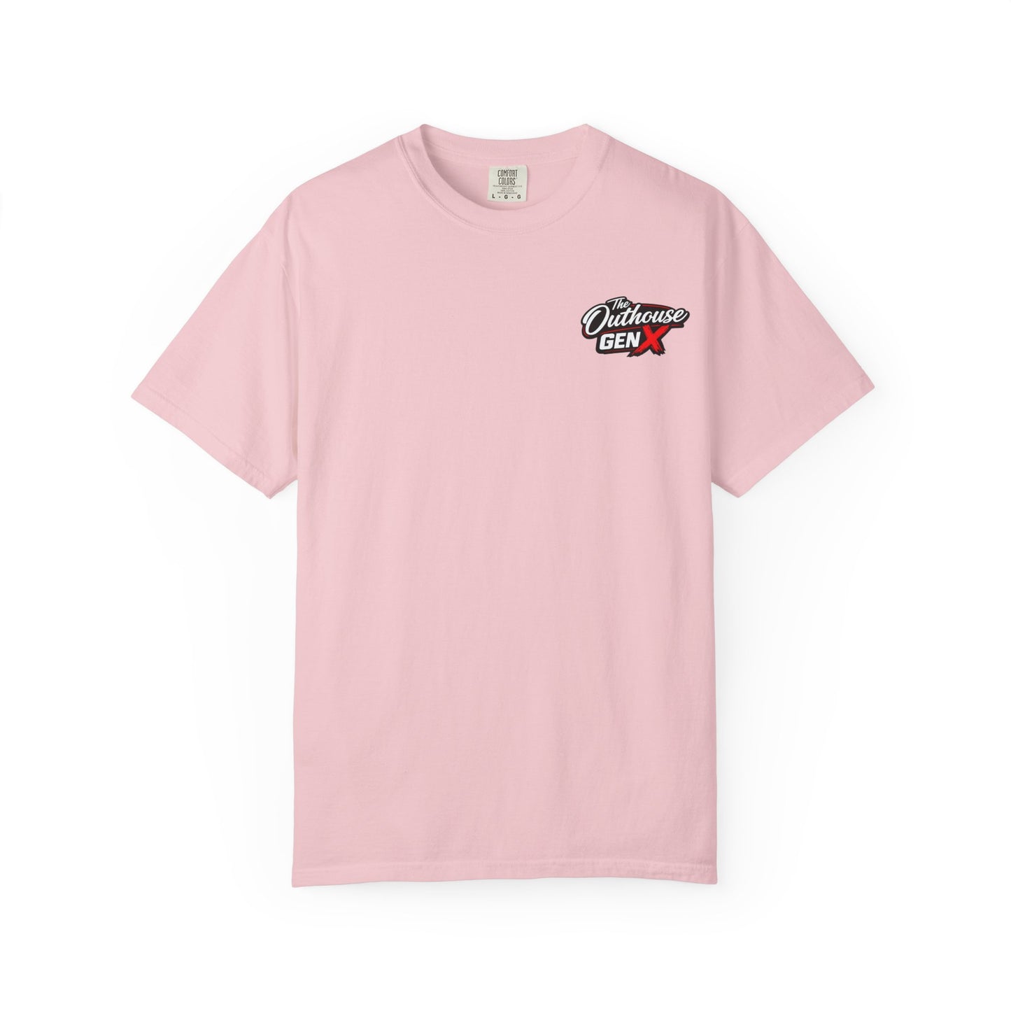 Outhouse Gen X Graphic T-Shirt — Vintage Campfire Adventure Back Print