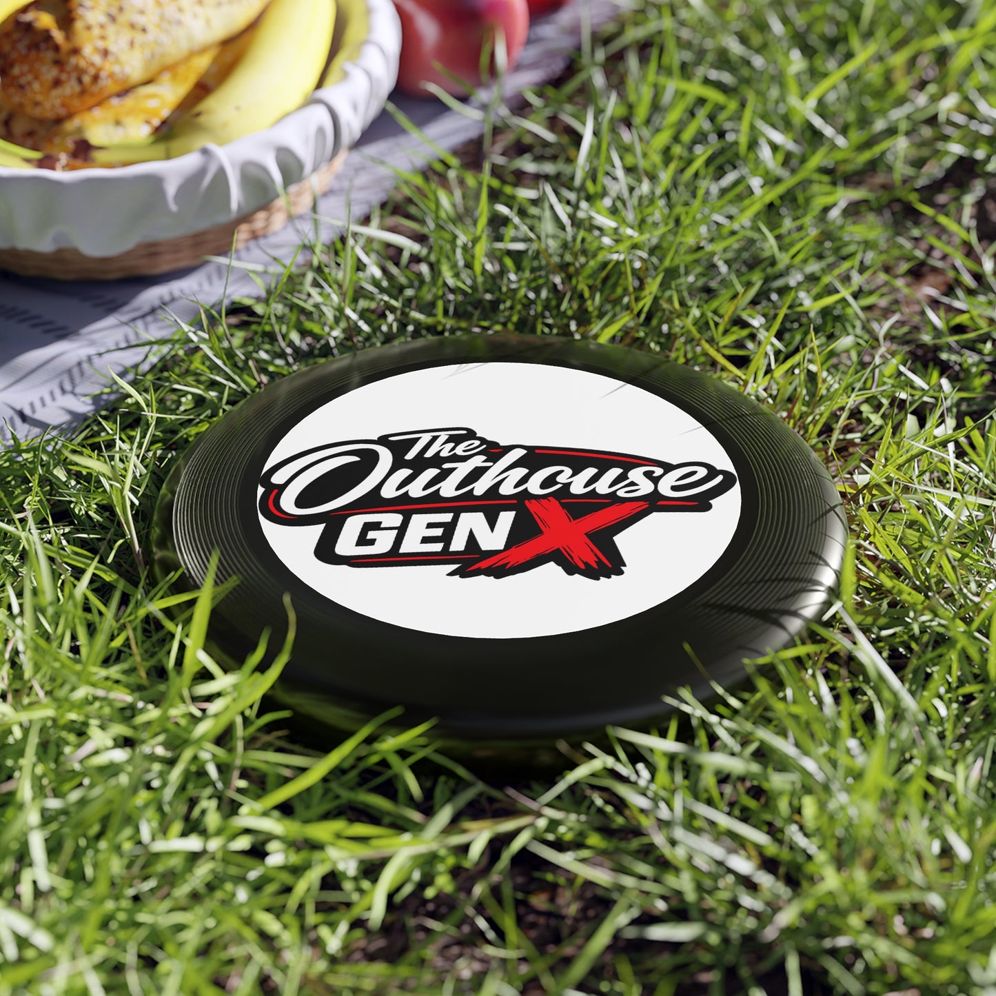 Frisbee — 'The Outhouse Gen X' Logo Flying Disc
