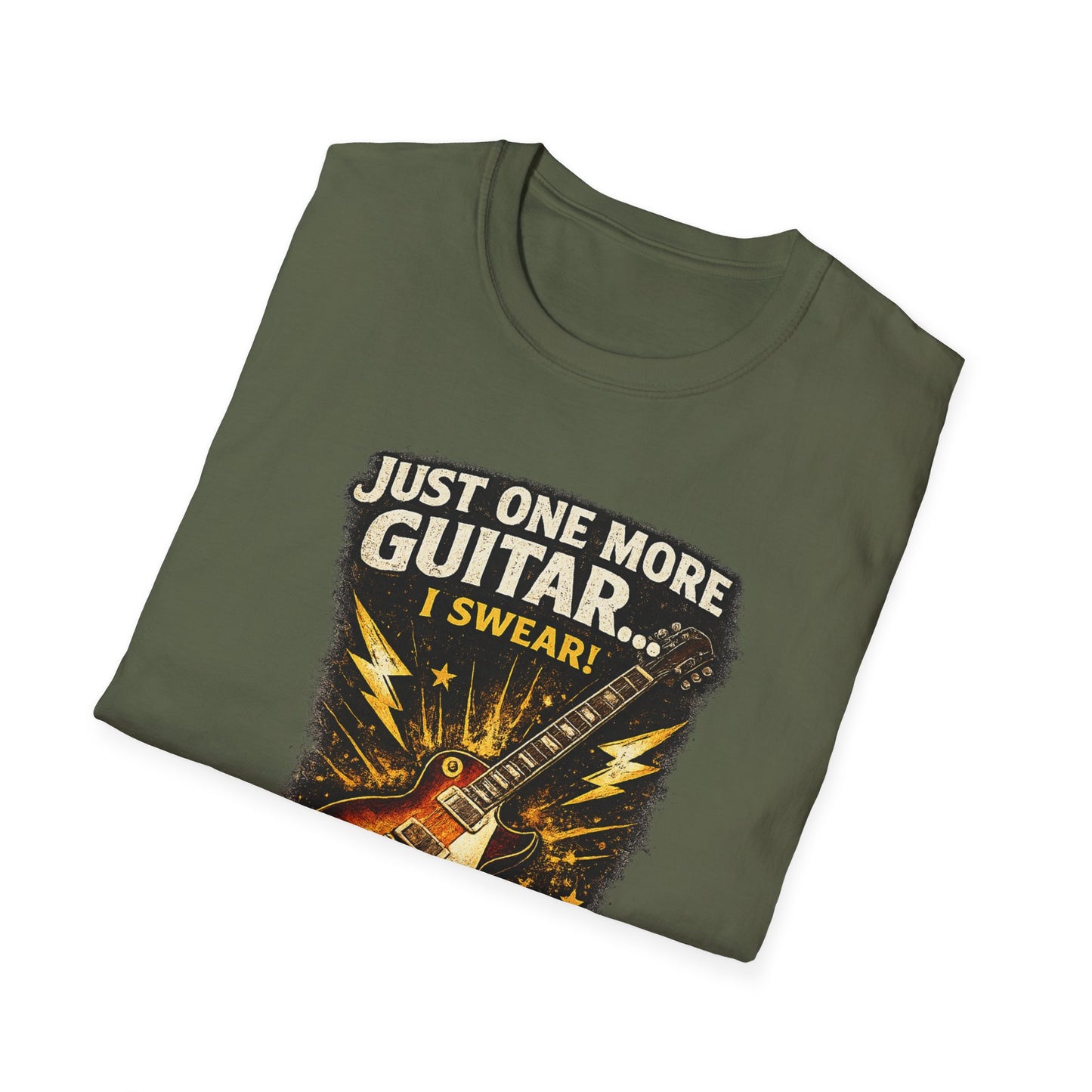 Guitar Lover T‑Shirt — "Just One More Guitar, I Lost Count" Retro Electric Guitar Tee