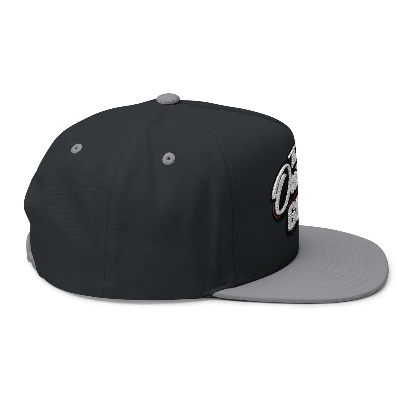 Flat Bill Cap — "The Outhouse Gen X" Embroidered Snapback