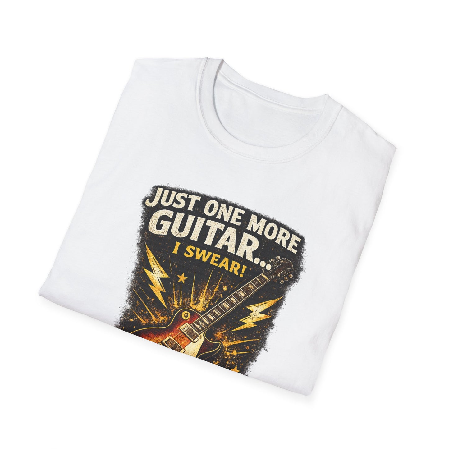 Guitar Lover T‑Shirt — "Just One More Guitar, I Lost Count" Retro Electric Guitar Tee