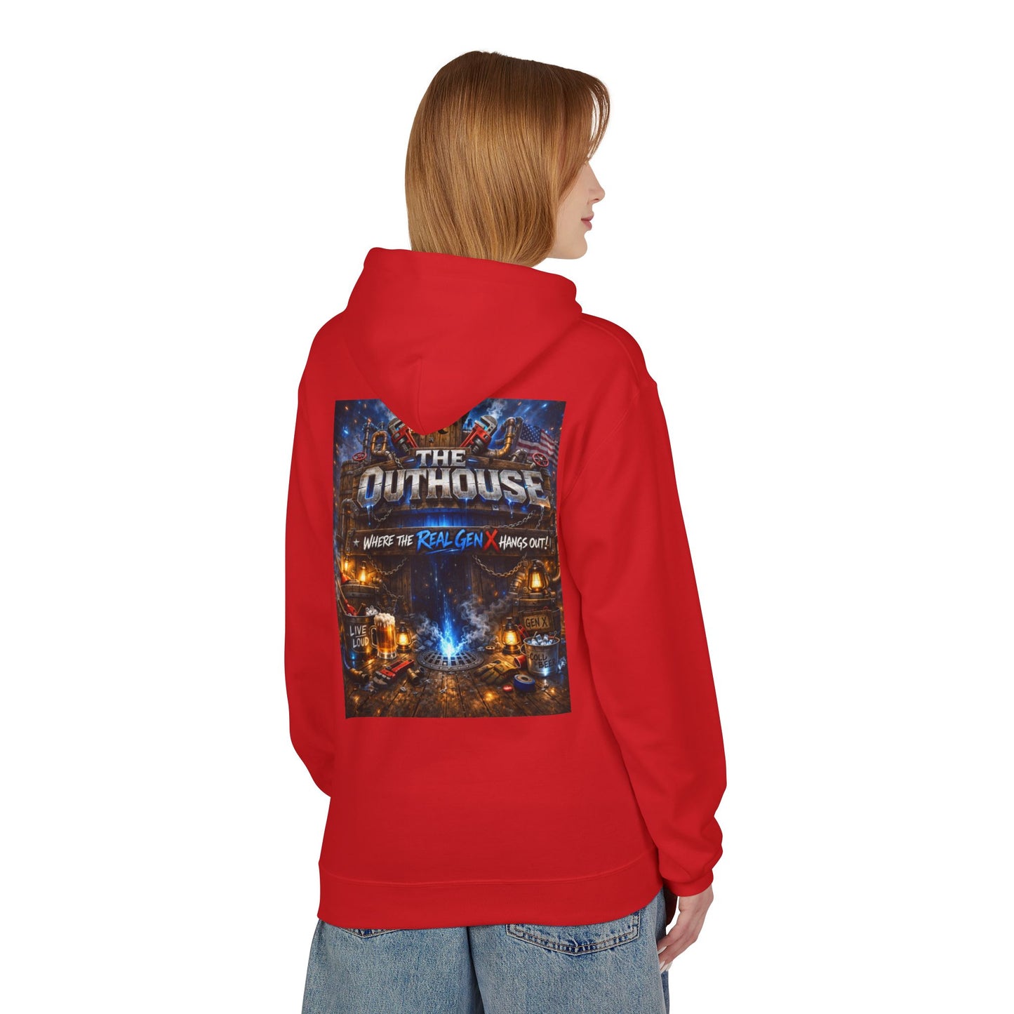 Hoodie — "The Outhouse" Fantasy Gaming Crew Pullover