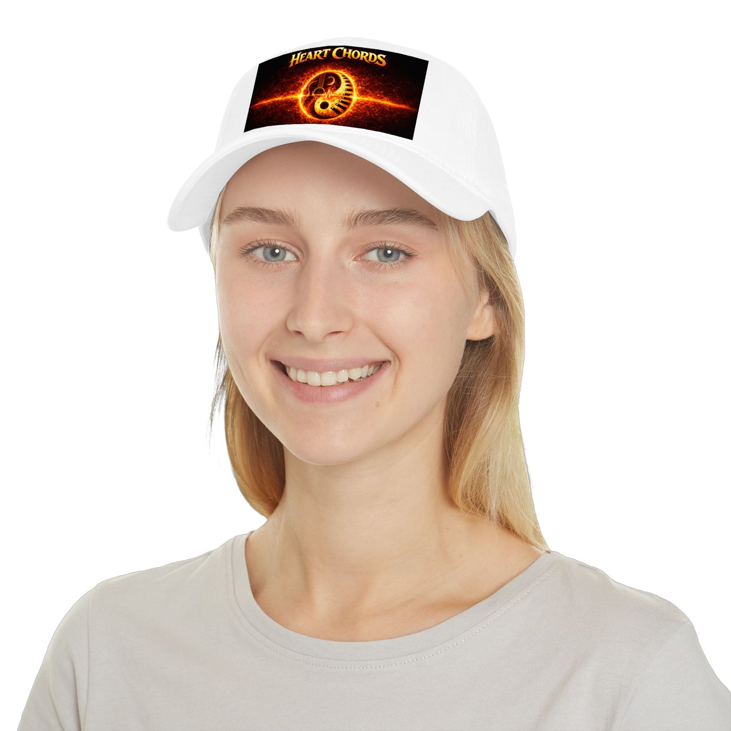 Heart Chords Baseball Cap — Fiery Yin Yang Music Logo