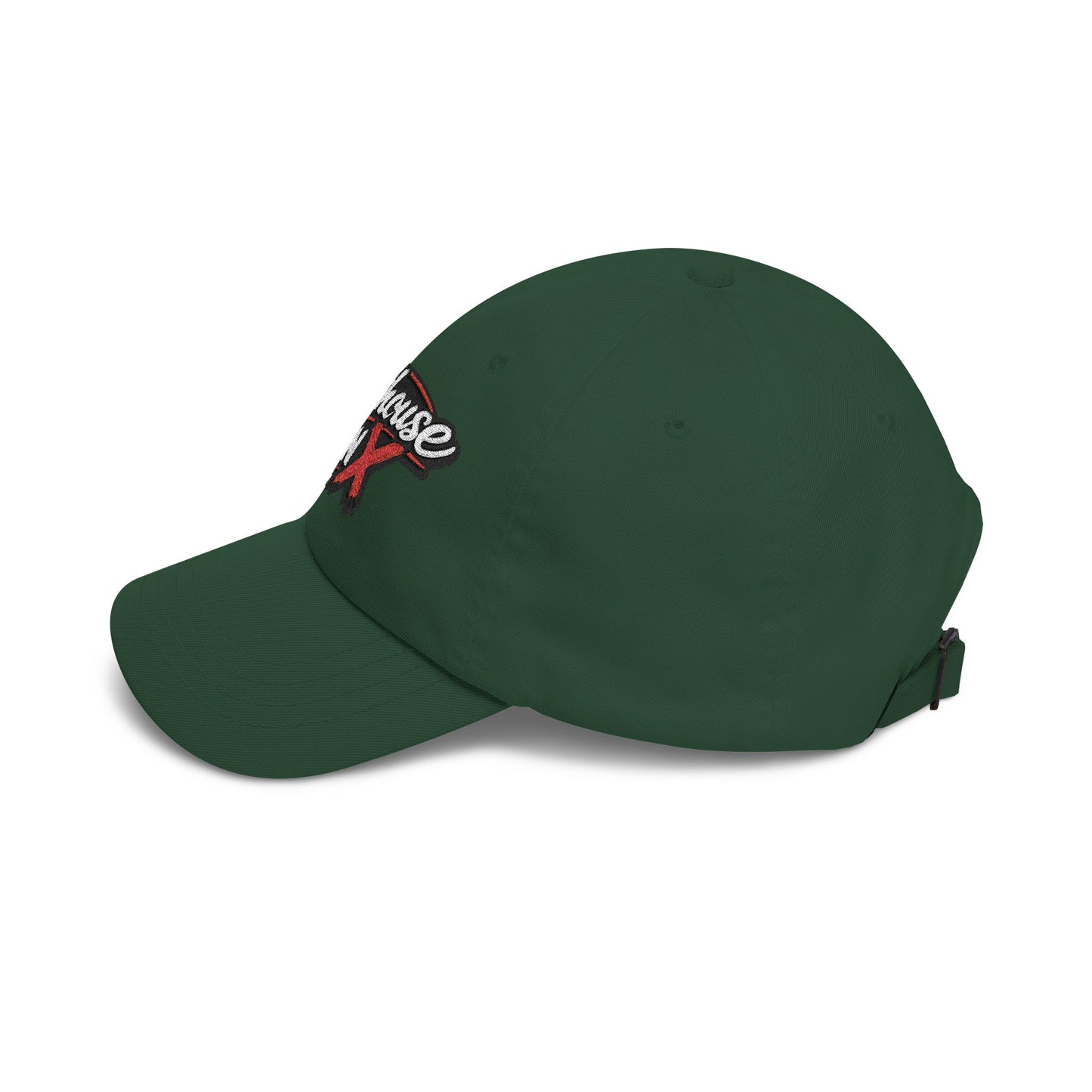 Outhouse Gen‑X Dad Cap — Bold Red X Logo Hat