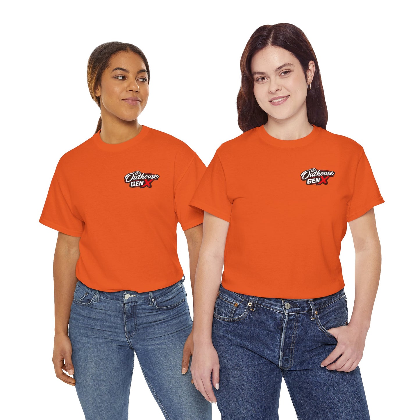 The Outhouse Gen X Tee — Retro Campfire Nostalgia Graphic T-Shirt